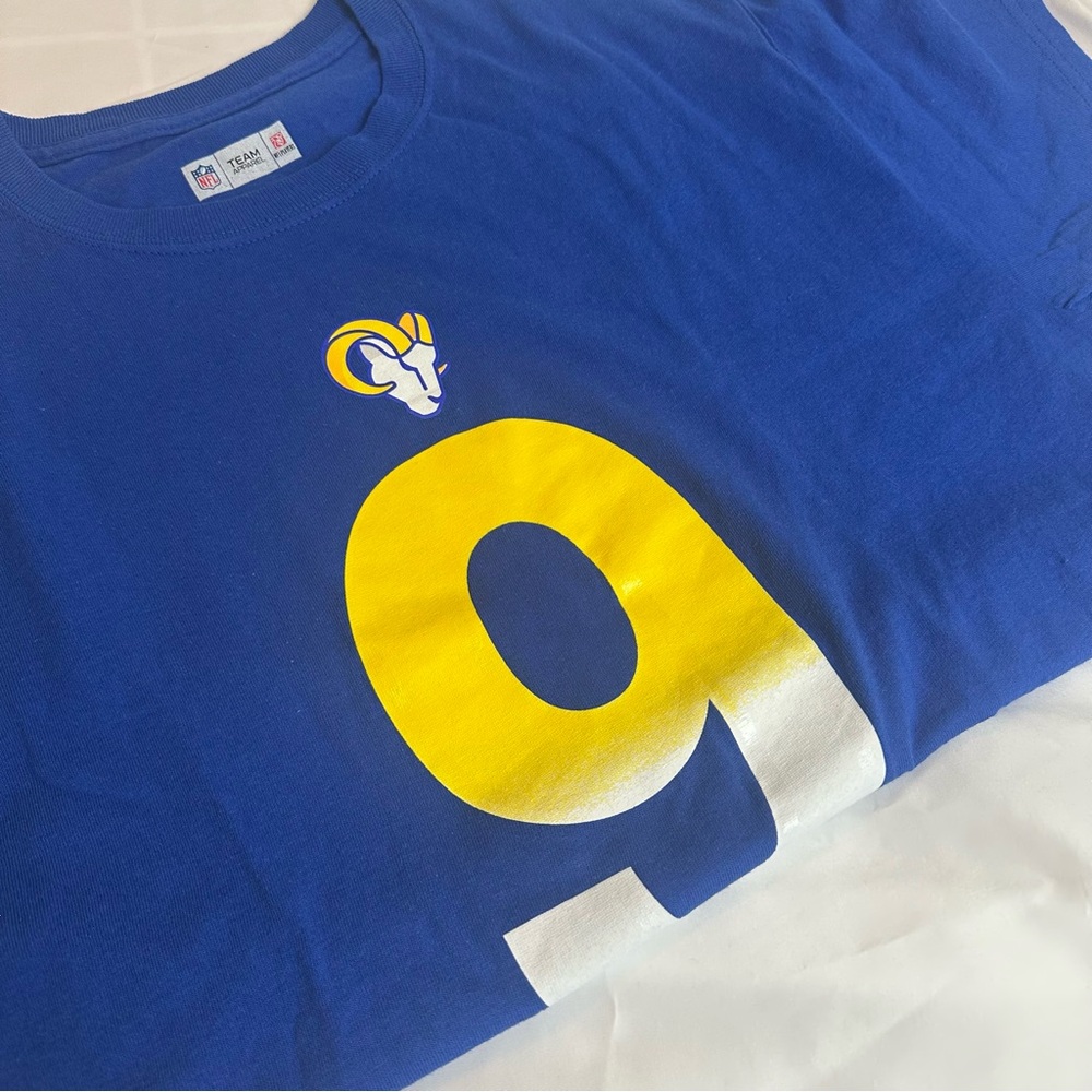 Los Angeles Rams Shirt Mens Medium Blue Yellow Matthew Stafford #9